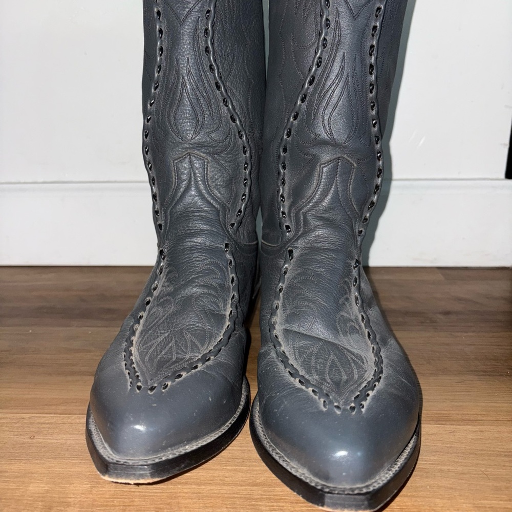 Dan Post Tan and Gray Cowboy Boots